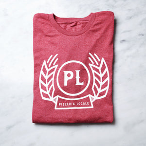 Pizzeria Locale red branded wheat shirt