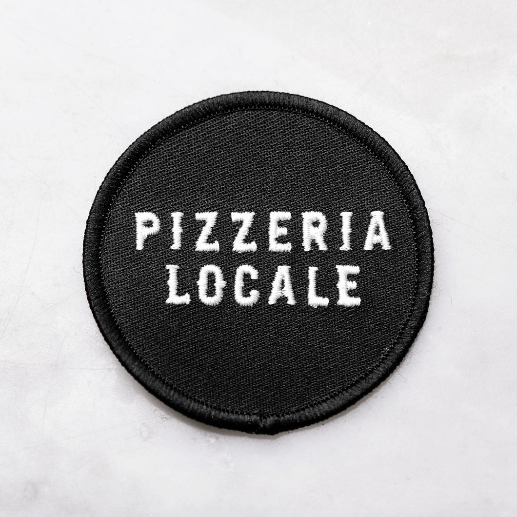 Pizzeria Locale 2.5 inch black branded patch