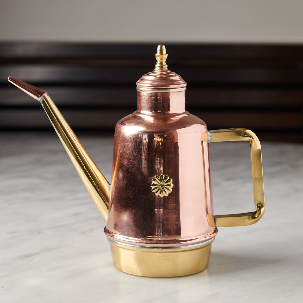 two pint copper oil can for Neapolitan pizza 
